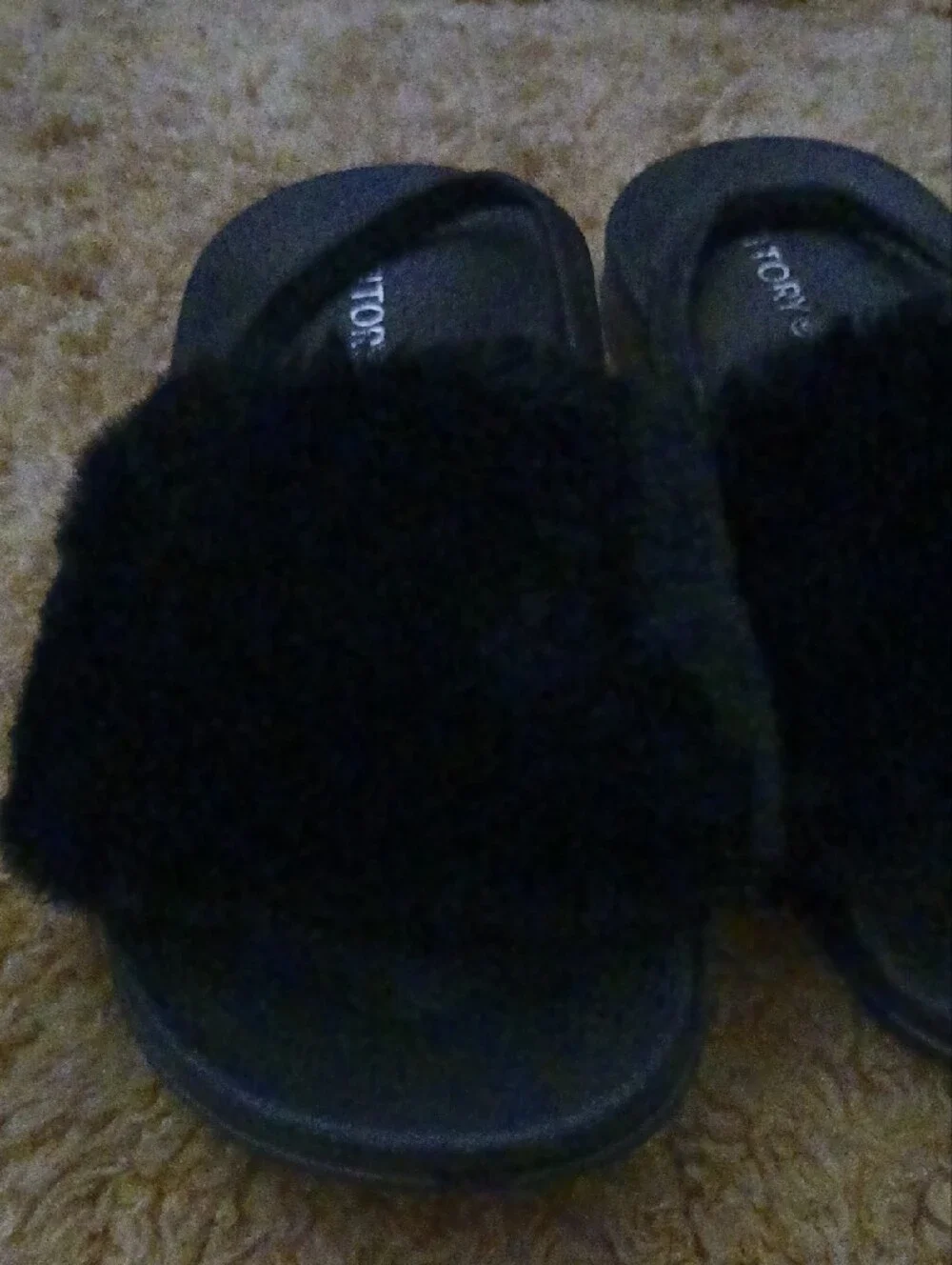 Tory Burch plush black